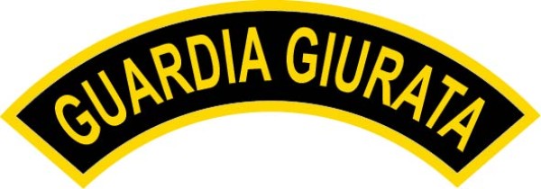 Patch ricamato da braccio Guardia Giurata