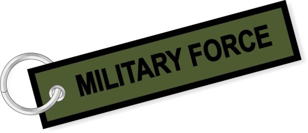 Portachiavi ricamo Military Force