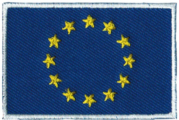 Patch ricamata Bandiera Europa