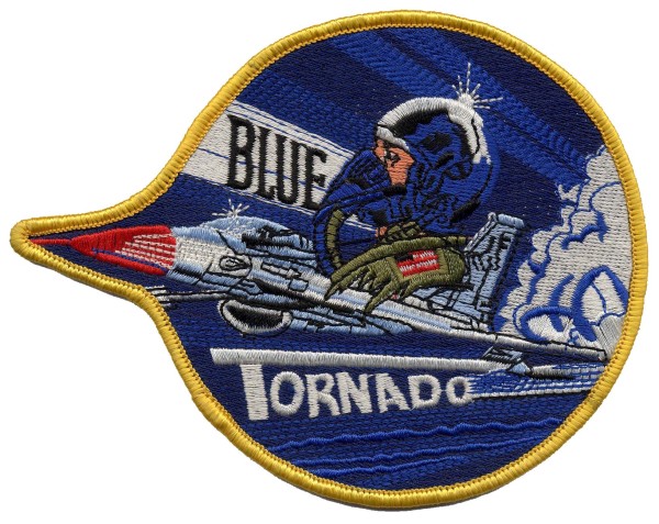 Patch ricamo Gardaland Blu Tornado