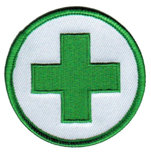 Distintivo ricamato Croce Verde