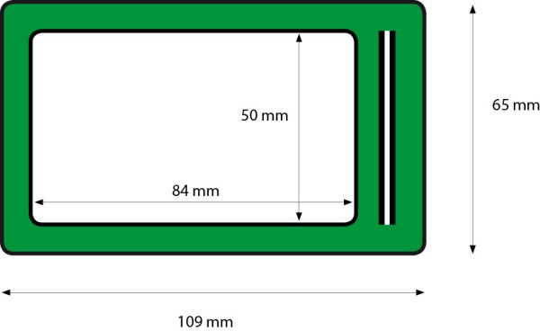 Porta Tesserino velcro