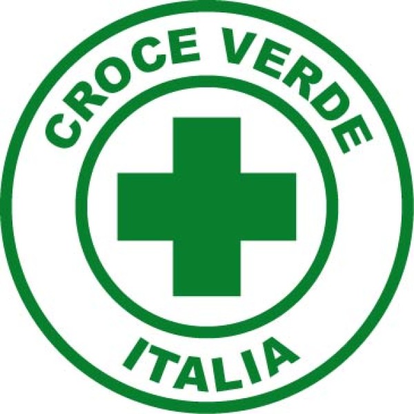 Patch ricamata Croce verde Italia