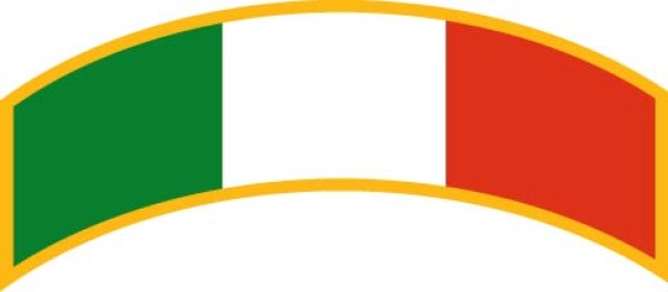 Patch Toppa Omerale ricamata Tricolore