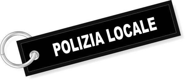 Portachiavi stoffa Polizia Locale