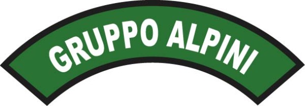 Patch ricamato curvato Alpini