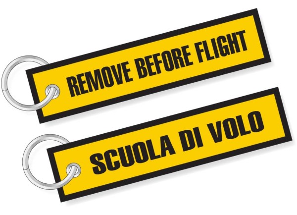 Portachiavi Remove Before Flight personalizzati