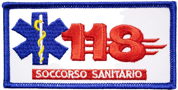 Patch ricamo 118 Soccorso Sanitario