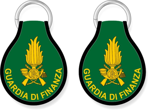 Portachiavi stoffa militare Guardia di Finanza