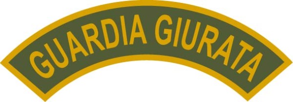 Patch arcuato Guardia Giurata