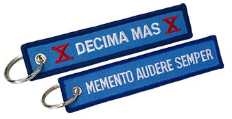 Portachiavi ricamato Decima Mas Stock