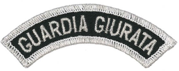 Toppa ricamo Guardia Giurata