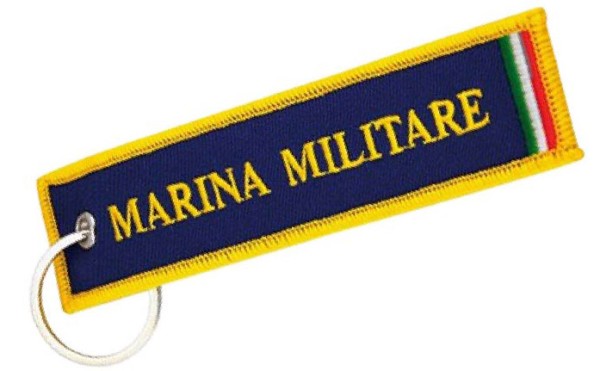 Portachiavi ricamato Marina Militare