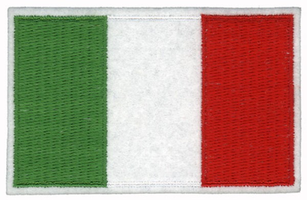 Toppa patch Bandiera Italia panno