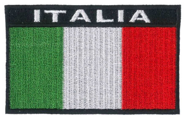 Patch Italia con scritta
