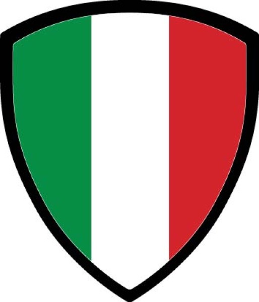 Toppa bandiera italiana
