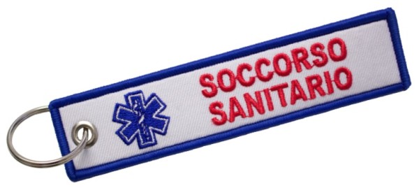 Portachiavi ricamo Soccorso Sanitario
