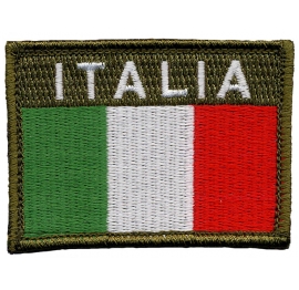Bandiera Italia velcro Distintivi ricamati