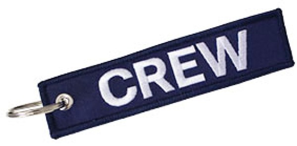 Portachiavi Ricamato Crew blu scuro