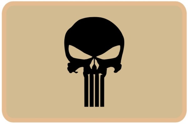 Patch Velcro ricamo Punisher