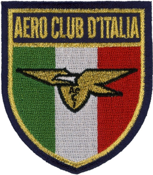 Patch ricamo Aero Club Italia