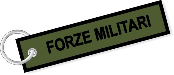 Portachiavi ricamo Forze Militari
