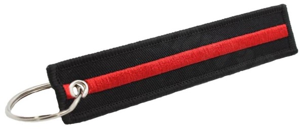 Portachiavi Stripe nero rosso