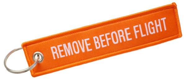 Portachiavi Remove Before Flight Alta Definizione 