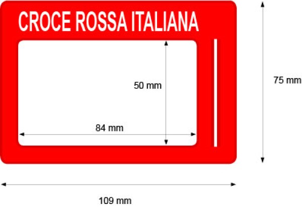Portabadge Croce Rossa Italiana