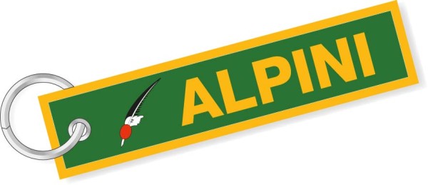 Portachiavi ricamo Battaglione Alpini