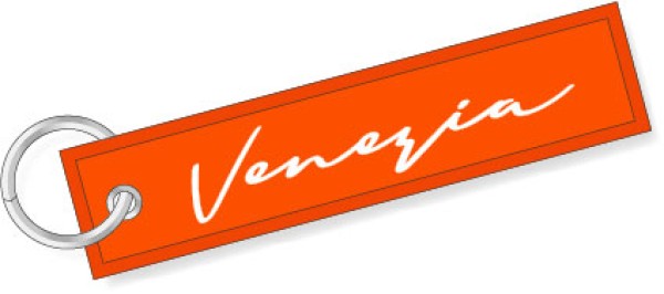 Portachiavi Ricamati Venezia arancione