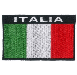 Italia con scritta Distintivi ricamati