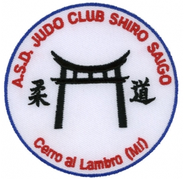 Judo Shiro Saigo Distintivi ricamati