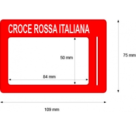 Portabadge Personalizzato Croce Rossa Italiana Portabadge Personalizzato