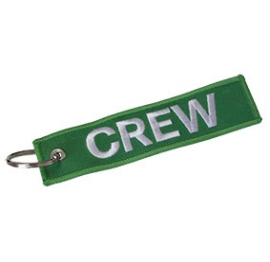 Portachiavi Ricamato Crew verde Portachiavi Crew