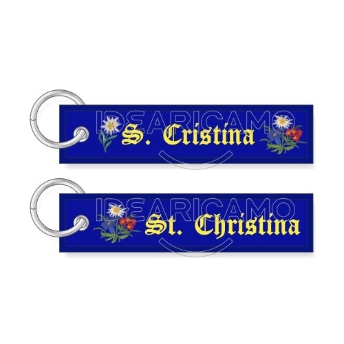 Portachiavi S. Cristina St. Christina Portachiavi Tirolesi ricamati
