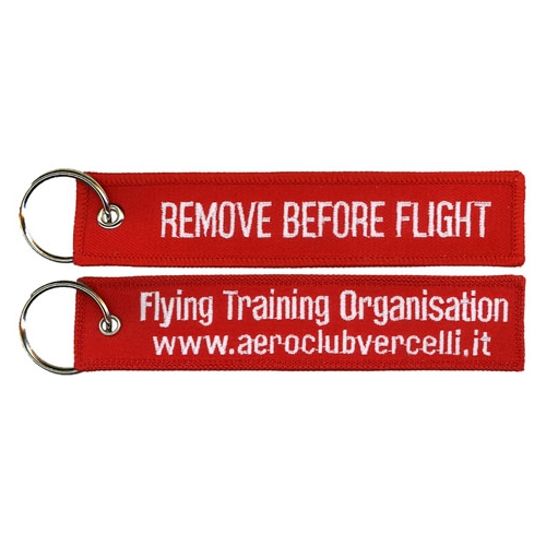Remove Before Flight - Aeroclub Vercelli Portachiavi ricamati